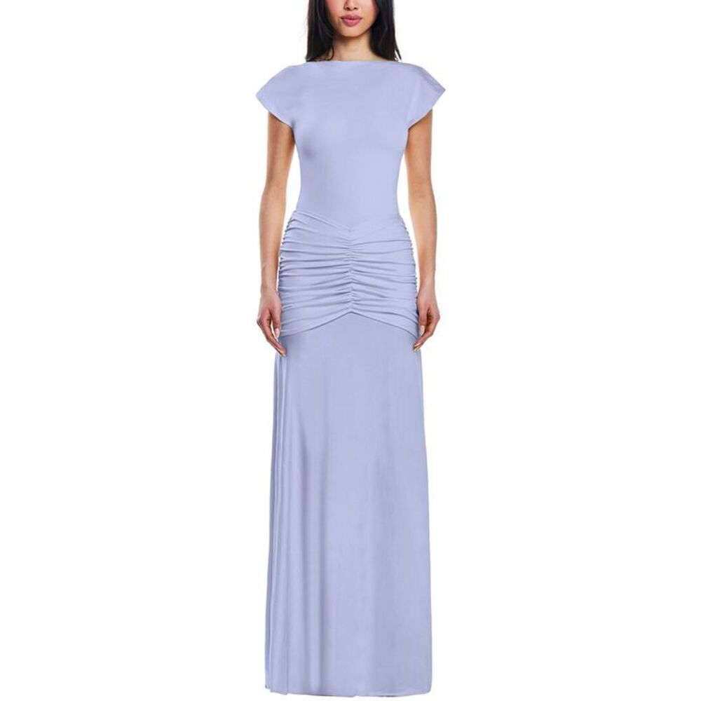 Ow Womens  Gaia Maxi Dress, Purple